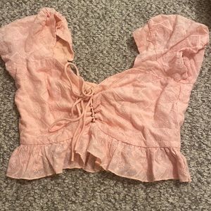 🚨SOLD🚨 Puff sleeve crop top